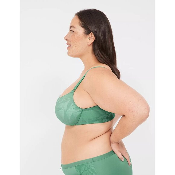 Lane Bryant Invisible Lace Backsmoother Lightly Lined Balconette Bra 50DD - Picture 3 of 5